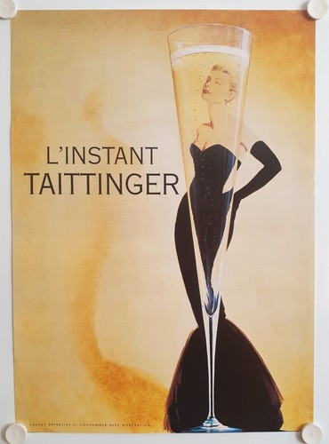 Affiche champagne instant - affiche, l'instant