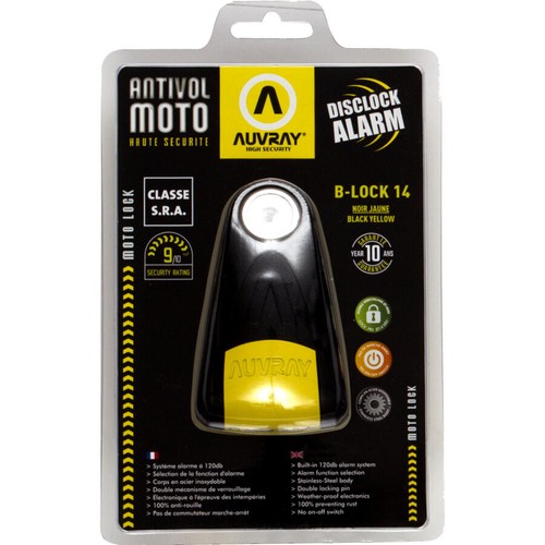 Bloque disque alarme moto