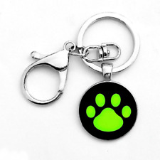 Porte clé pattes de chat noir et vert  Porte bonheur Miraculous coccinelle