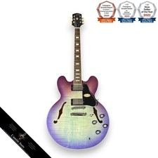 Guitare électrique semi-acoustique Epiphone ES335 figurine Blueberry Burst