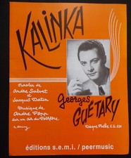 partition Kalinka - Georges Guétary