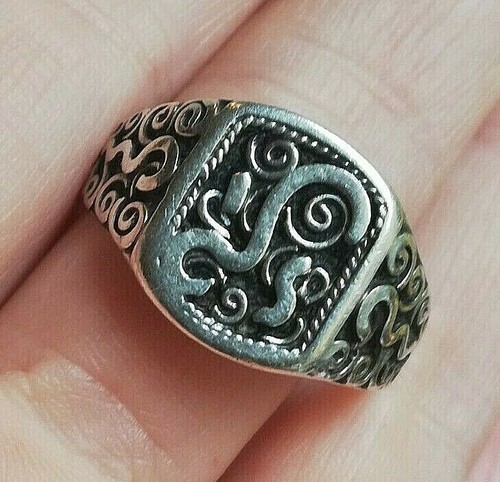 Ancienne bague argent - argent, massif