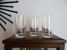 3 verres orangeade cristal Daum France modele CRAU signés - H 14,2 cm