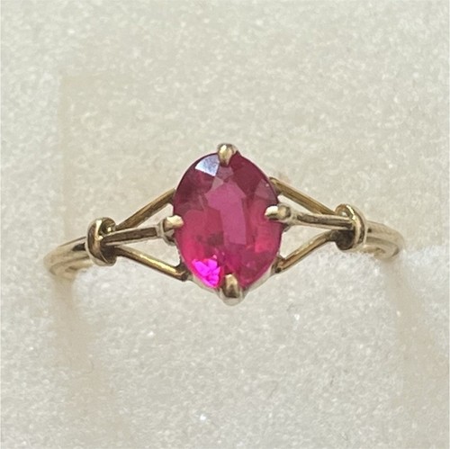 Bague sertie jaune - sertie, or