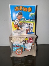 Jouet Ice cream vender en tôle à remontoir mécanique neuf de stock