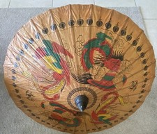Parasol chinois antique en