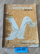 Honda CB125S1 parts list liste catalogue pièce détachée CB 125 CB125 S1