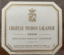 Étiquette Château Pichon