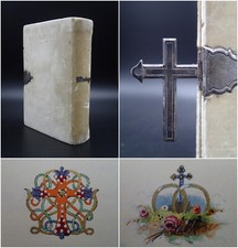 1850 BEAU LIVRE DE MARIAGE Peint à la main Gravures - Institution - Chrétien