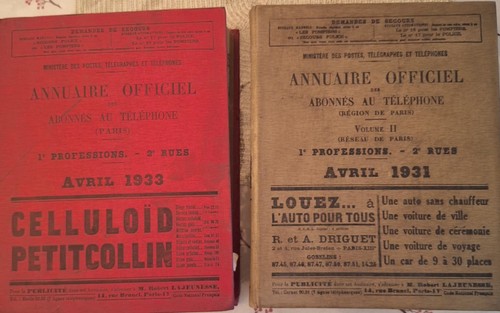 Annuaires paris de 1931 - annuaires,