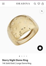 Oradina Starry Night Ring 14 K
