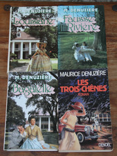 MAURICE DENUZIERE - LOT DE 4 LIVRES - LOUISIANE - LES 3 CHÊNES - De 1981 à 1985