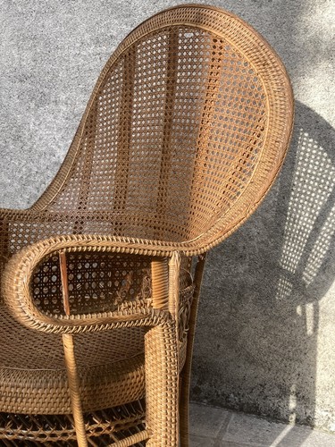 Grand fauteuil rotin début - en,