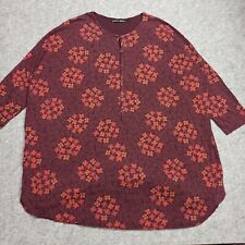 Tunique Gudrun Sjoden XL-XXL 30" Lyocell Coton Floral Jersey Shirt Top