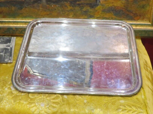 Ancien plateau metal - plateau, en