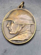 Médaille soldat casque en acier don national suisse 1918 Hans Frei RARE