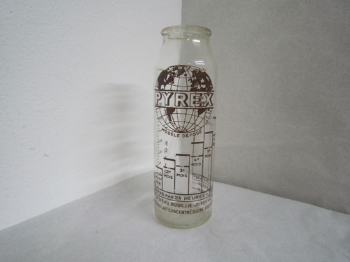 Biberon ancien verre pyrex - biberon,