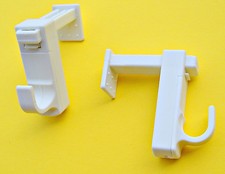 Lot de 2 supports pour tringle Tringle à rideau couleur blanc  … 