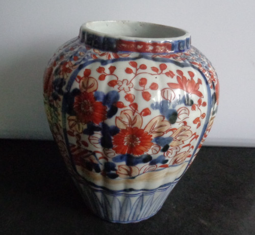 Vase fleuri imari 1 - fleuri, +