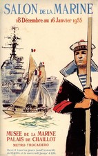 POSTER AFFICHE  SALON MARINE