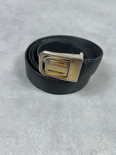 Ceinture cuir noir - vintage, y2k
