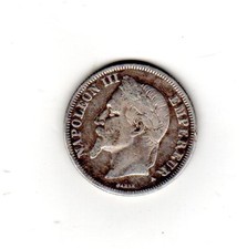 NAPOLEON III 2 FRANCS 1867 A PARIS  ARGENT SILVER