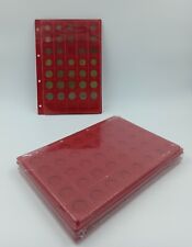 LOT 5 BOX PLATEAUX FEUTRINE POUR SERIES D EUROS IDEM GALION POUR CLASSEUR A4!