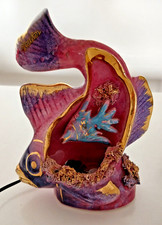 Vallauris, lampe poisson rose