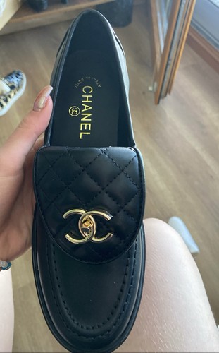 Mocassin noir chanel taille - , 37