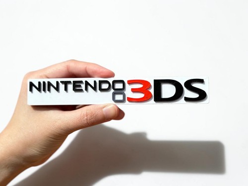 Plaque logo nintendo 3ds 3d - nintendo,