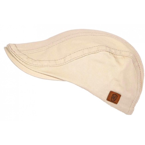 Beret casquette beige coton - beige,
