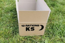 🔵 Reproduction d'un carton vide de ration K 5-44 en carton plein us WW2 WWII