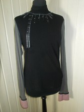 Pull leger tee shirt noir COP COPINE HO7547 T.4 40/42 Vintage 2000’s Portugal