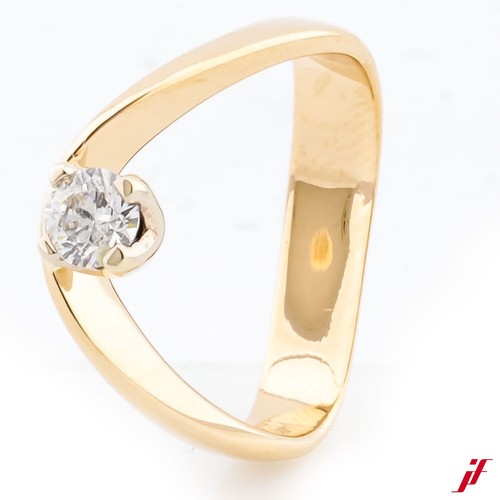 Bague solitaire 14k 585 - solitaire, or