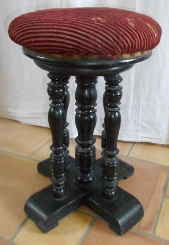 Ancien tabouret piano - tabouret, de