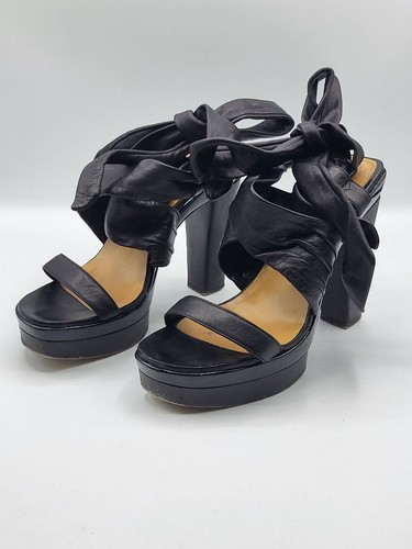 Sandales hermes cuir noir - sandales,