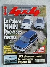 4X4 MAGAZINE N°217 10/1999 PAJERO PININ AURIOL DAKAR HONDA HR-V CARLSSON CM60