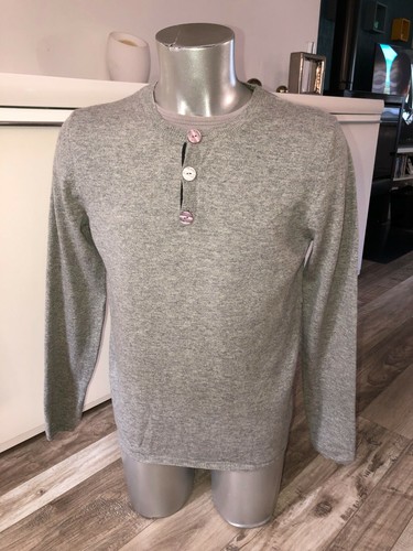 Luxueux pull col boutonné - col,