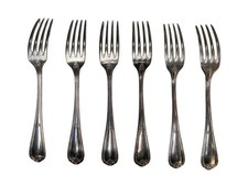 Lot 6 fourchettes vintage de la marque  Christofle Alfenide En Métal Argenté 84