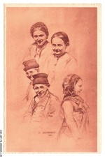 CAR-ABTP8-0620-ILLUSTRATEUR - Tetes de lorraine - Une famille - Scherbeck