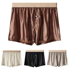 Boxer homme en soie glacée