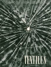 Publicité ancienne textiles tissus Bianchini-Férier Paris  1949 issue magazine