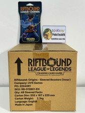 Case x48 Booster Carton RIFTBOUND ORIGINS League Of Legends TCG ENG Neuf Scellée