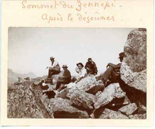 France, Sommet du Génépi (Mont Blanc) Vintage citrate print.  Tirage citrate 