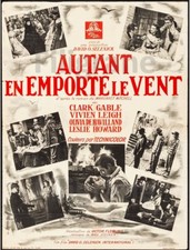 AUTANT en EMPORTE le VENT Rsnp-POSTER HQ 40x60cm d'une AFFICHE VINTAGE