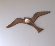 Hirondelle Mouette laiton applique vintage 24 cm