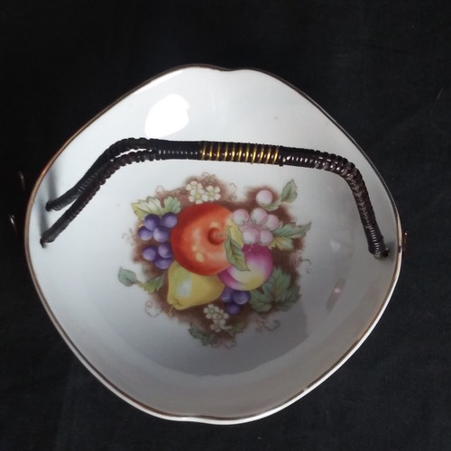 Vintage porcelain basket - vintage,