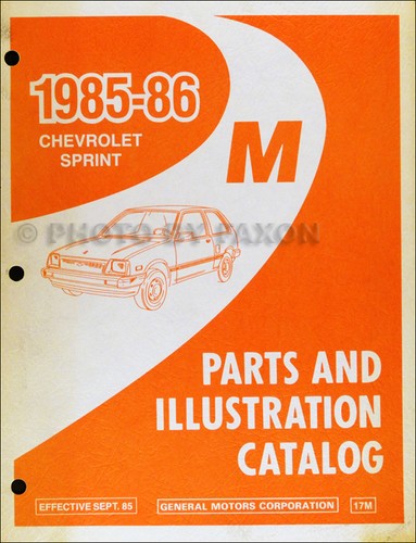 1986 chevrolet sprint master - 1986,