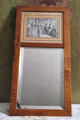 Ancien petit miroir trumeau - ancien,