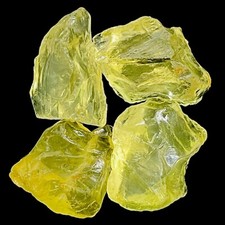 4 Pcs Citrine Brut Naturel Non